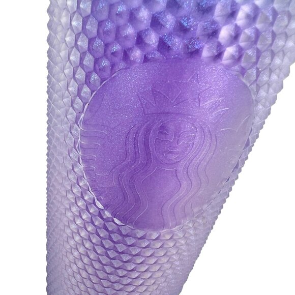 Starbucks Studded Tumbler Ombre Purple Blue Gradient 24 oz NWT - Picture 5 of 11